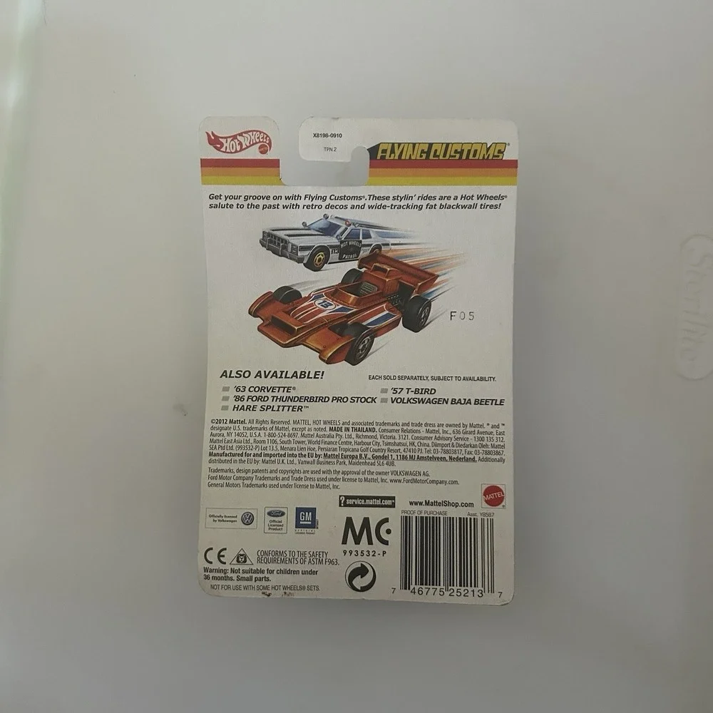 Hot Wheels Flying Customs Hare Splitter Blue 2 Tough & Sturdy Diecast 1:64